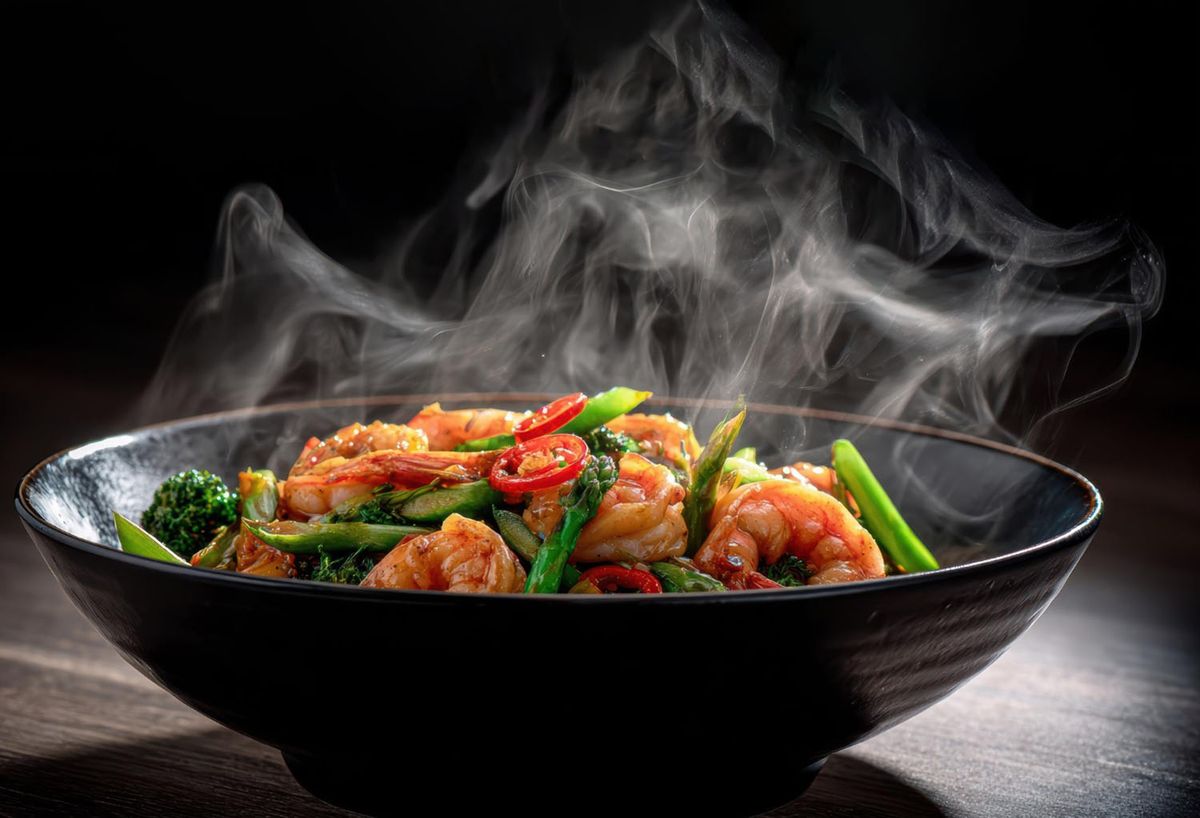 delicious seafood shrimp dish in a bowl